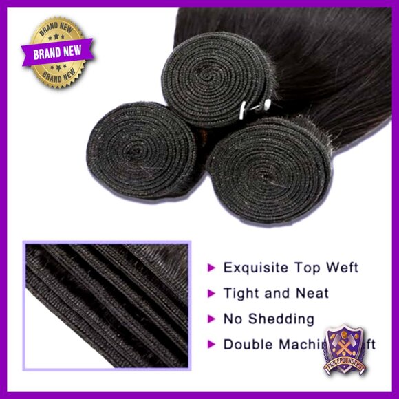 Brazilian Human Hair Extensions 18-22 Inch Body Wave Bundles 3 Pack main image 4